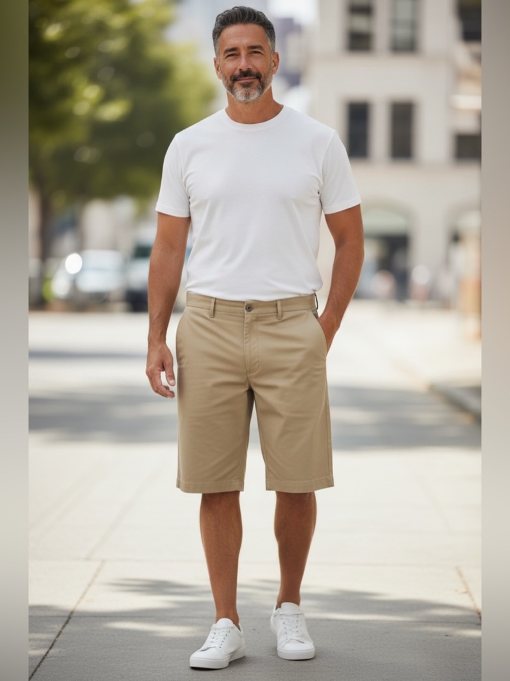 NWT-Men’s‎ JosAbank Khaki dress shorts-Sz 40